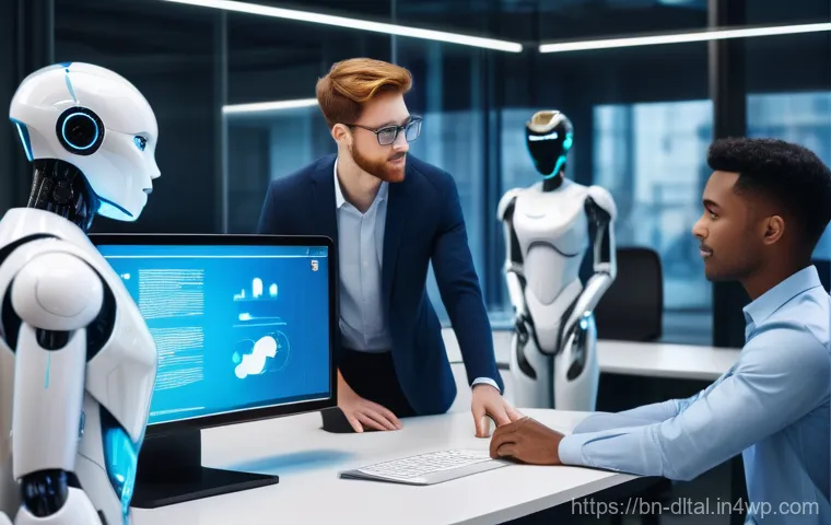 최신 디지털 도구의 기능과 특징 분석 - **Prompt:** "A vibrant, futuristic office environment filled with a diverse group of professionals c...